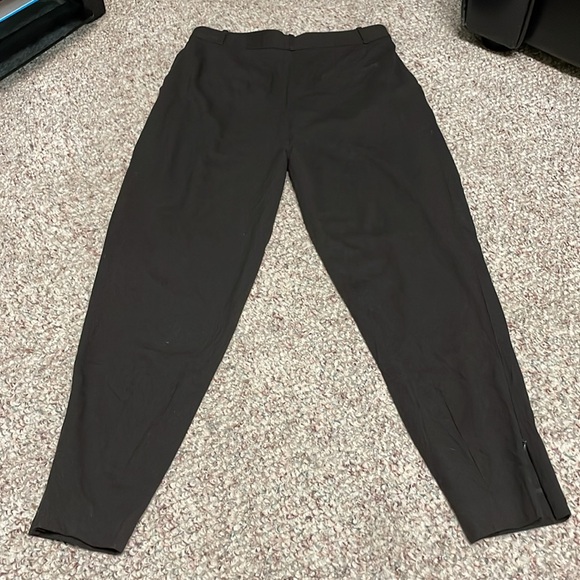 Massimo dutti high waist pleated cropped zip ankle pants - Picture 10 of 10